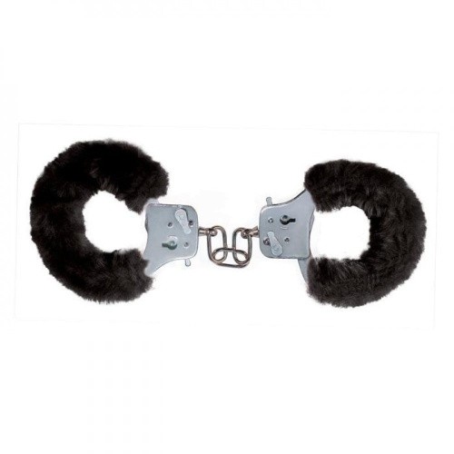 Наручники Furry Fun Cuffs (черный) - sex-shop.ua