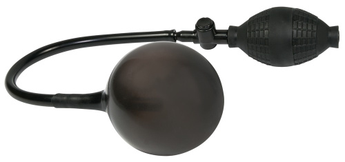Orion Black Anal Balloon - надувная анальная пробка анальный расширитель, 37х1-10 см (черный) - sex-shop.ua