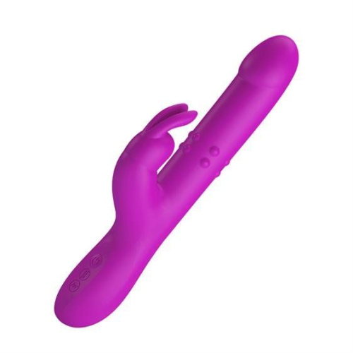 LyBaile Pretty Love Reese Vibrator Purple - Вибратор кролик, 24,8 см (фиолетовый)
