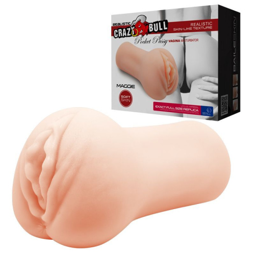 LyBaile Crazy Bull Maggie Pocket Pussy - Мастурбатор, 15,2 см (телесный)