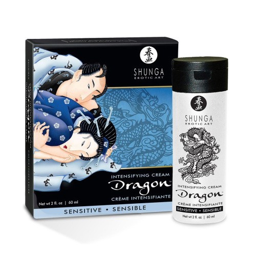 Shunga Dragon Cream Sensitive - Стимулирующий крем для пар, 60 мл - sex-shop.ua
