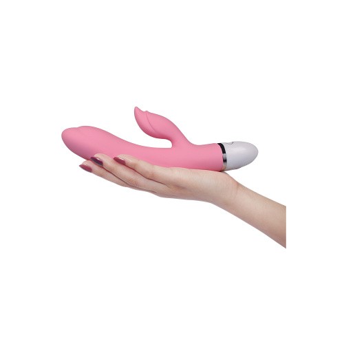 LoveToy - Dreamer II Vibrator Rose Red - Вібратор з кліторальним відростком, 21.5х3.5 ( світло-рожевий) - купити в Україні | Секс шоп SEX-SHOP.ua