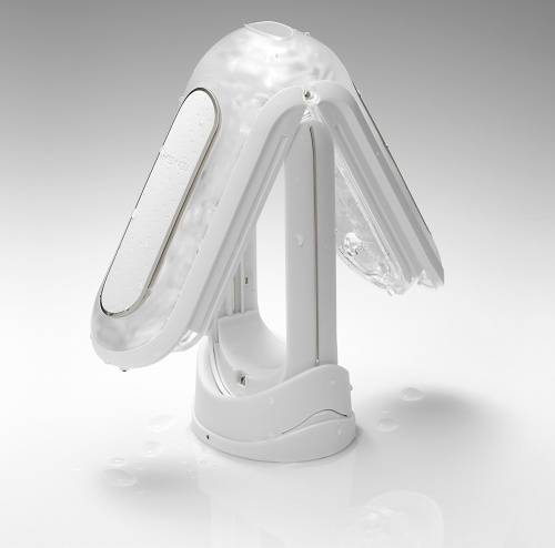Tenga Flip Zero EV (Electronic Vibbration) - раскладной японский мастурбатор с вибрацией, 18х7.5 см (белый)