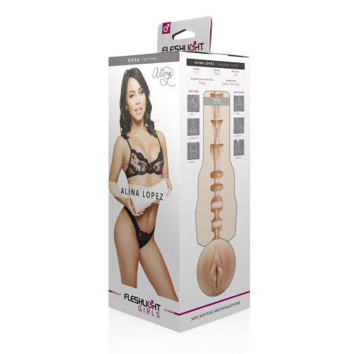 Fleshlight Girls Alina Lopez Rose - мастурбатор-вагина, 26х7 см