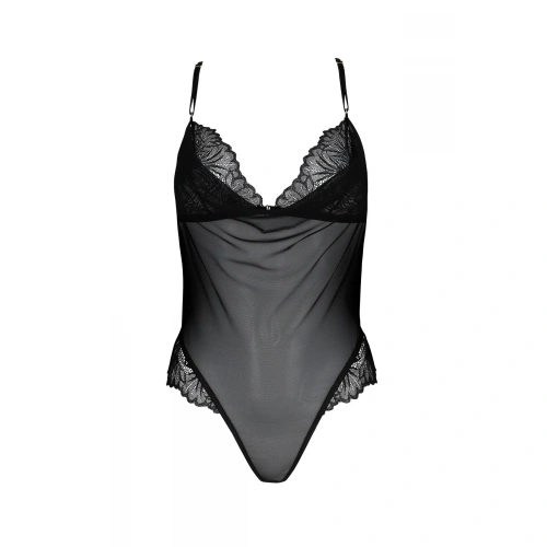 Passion - DELIENA BODY black - Сексуальный боди, L/XL