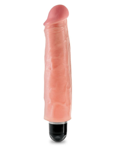 Pipedream King Cock 7 Vibr Stiffy Flesh - Вибромассажер, 21,6х4,4 см