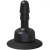 Doc Johnson - Swivel Suction Cup Plug - крепление для страпона, 11.4х9.5 см (чёрный)