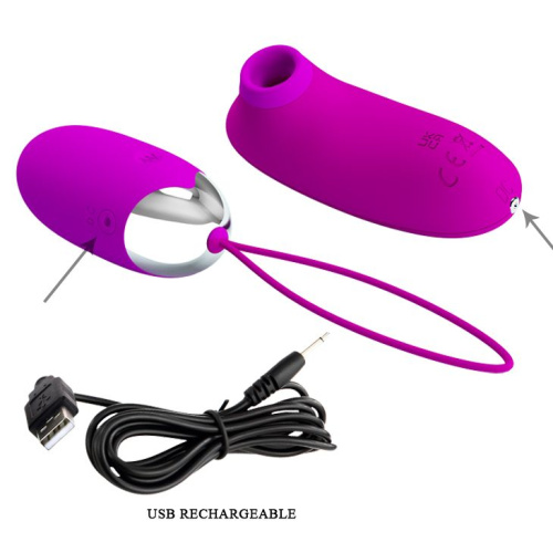 Pretty Love Cornelius Heating Vibrator Purple - Віброяйце, 21,2 см (фіолетовий) - купити в Україні | Секс шоп SEX-SHOP.ua
