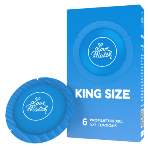 Love Match King Size - презервативи розміру King Size, 6 шт