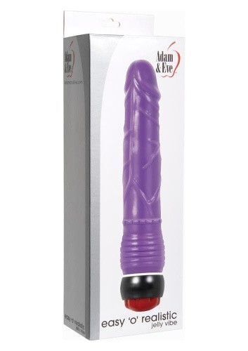 Evolved Easy O Realistic Jelly Vibe - Реалистичный вибратор, 22х4 см (сиреневый) - sex-shop.ua