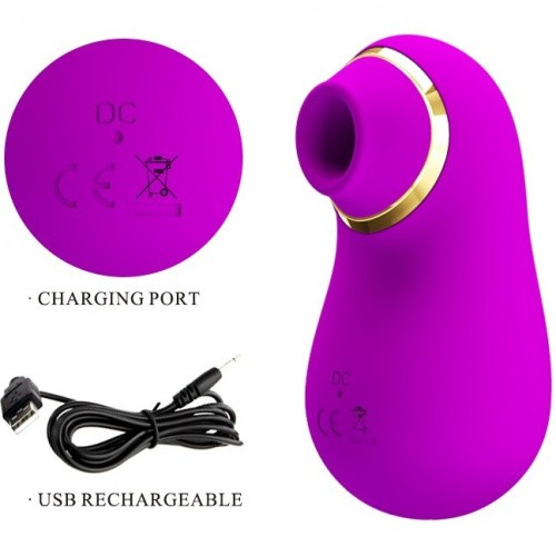 Romance - Emily Sucking Vibrator Purple - Вакуумный стимулятор (фиолетовый)