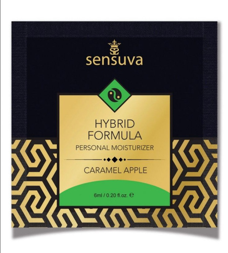Sensuva - Hybrid Formula Caramel Apple - Пробник съедобной смазки, 6 мл. (карамельное яблоко) - sex-shop.ua