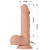 LyBaile Beautiful Encounter Bahamut Vibrator - реалистичный вибратор с пультом, 21.8х4.6 см (телесный) - sex-shop.ua