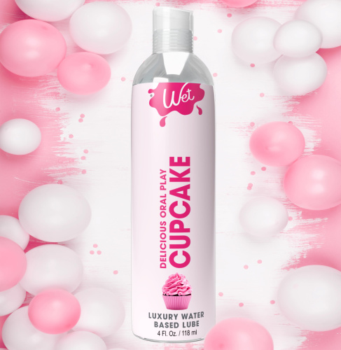 Оральна змазка зі смаком капкейка Wet Cupcake, 30 мл - купити в Україні | Секс шоп SEX-SHOP.ua