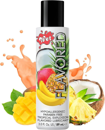 Wet Flavored Tropical Fruit Explosion - Съедобный лубрикант, 89 мл (тропик) - sex-shop.ua