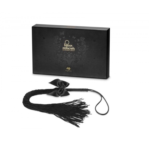 Bijoux Indiscrets - Lilly - Fringe whip - Батога прикрашена шнуром і бантиком (чорна)