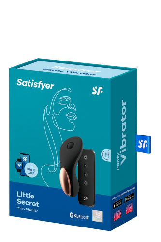 Satisfyer Little Secret - Смарт-вибратор в трусики с пультом д/у, 8.5х2.3 см - sex-shop.ua