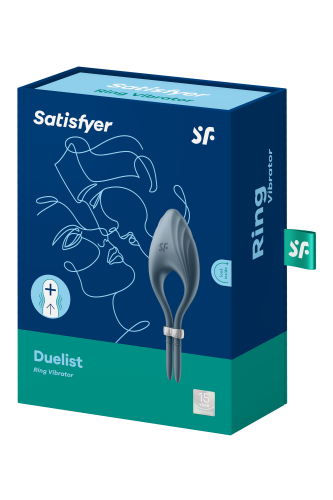 Satisfyer Duelist - эрекционное лассо с вибрацией, 14.5 см (серый)