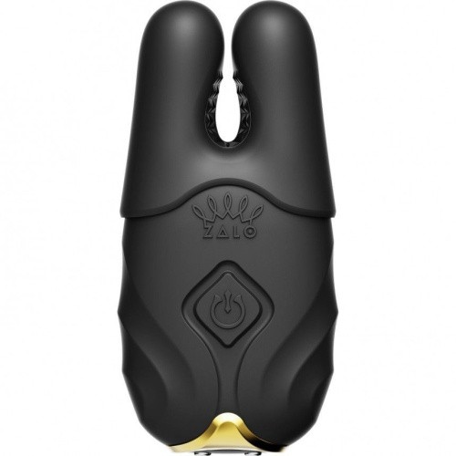 Zalo Nave Obsidian - Вибратор для груди с пультом и подключением к смартфону (чёрный) - sex-shop.ua
