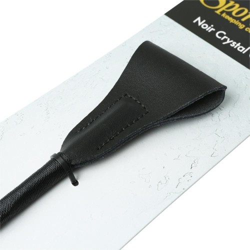 Sportsheets Crystal Crop Noir - Пляска з інкрустованою ручкою (чорна)