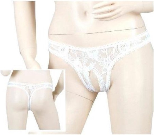 Cottelli Collection - Трусики с вырезом, XL (белые)