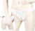 Cottelli Collection - Трусики с вырезом, XL (белые)