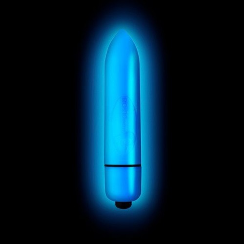 Rocks Off Neon - Laser - Вибропуля светящаяся в темноте, 8х1.5 см., (белая)