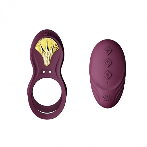 Zalo Bayek - смарт-кольцо с пультом управления, 8.5х3.2 см (фиолетовый) - sex-shop.ua