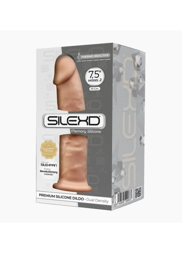 SilexD Henry Flesh Model 2 size 7.5 in - Фаллоимитатор двухслойный, 22х4.8 см