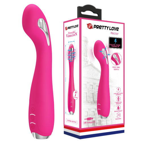 Pretty Love Hector Pink - Стимулятор G-точки с электростимуляцией, 19,5х3.2 см см (розовый)