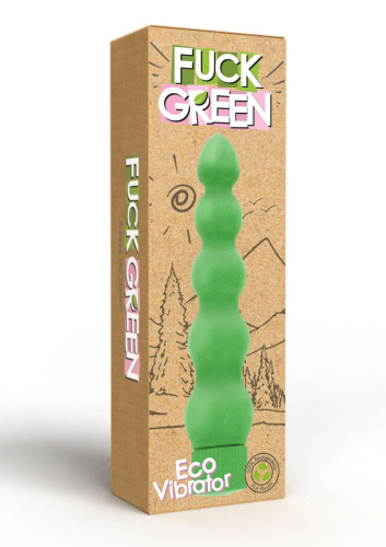 Fuck Green Eco Vibrator - Вибратор, 18,5 см (зеленый) - sex-shop.ua