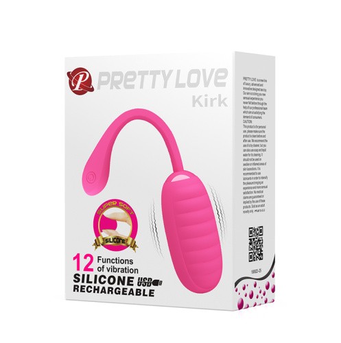 Pretty Love Kirk Pink - Виброяйцо, 19,7 см (розовый)