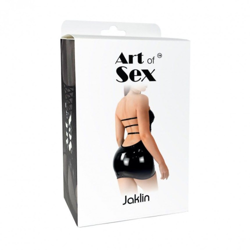 Art of Sex - Jaklin - Сексуальное виниловое платье, XS-M (чёрное) - sex-shop.ua