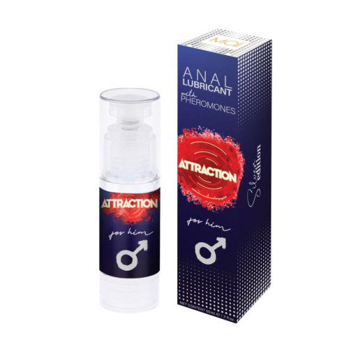 Mai Attraction Anal For Him - Анальний лубрикант для чоловіків на водній основі з феромонами, 50 мл