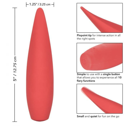 CalExotics Red Hot Ember-вібратор для зовнішньої стимуляції, 12,75х3,25 см - купити в Україні | Секс шоп SEX-SHOP.ua