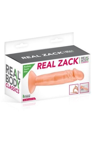 Real Body Real Zack Flesh - фалоімітатор, 15,5 х3, 7см