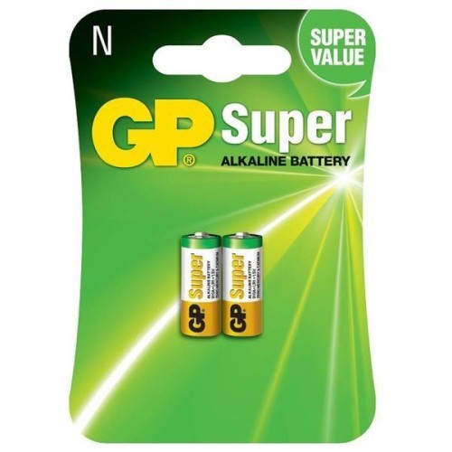 GP Super alkaline - Лужна батарейка LR1 (N, 1.5V), 2 штуки