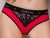 Passion PS001 Panties - Трусики с широкой резинкой и кружевом (красные, размер S)