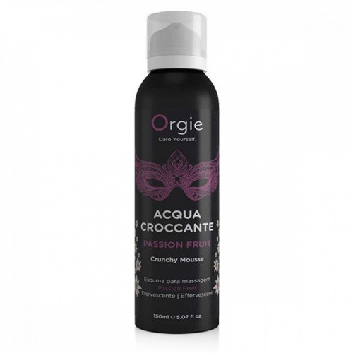 Оrgie - Acqua Crocante - Шипучая увлажняющя пенка для массажа,150 мл (маракуйа) - sex-shop.ua