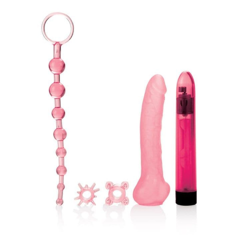 California Exotic Novelties Starter Lover's Kit - Набор стимуляторов с вибрацией (розовый) - sex-shop.ua