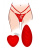 TOYJOY Divine Panty Vibe - Вибратор в трусики с дистанционным управлением, 9 см (красный) - sex-shop.ua