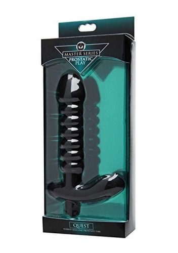Prostatic Play Quest Ribbed Silicone Prostate Vibe - анальный вибратор, 14х3.6 см.