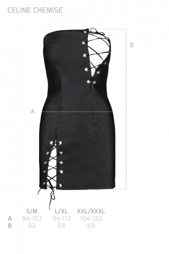 Passion Celine Chemise - Платье сексуальное, S/M