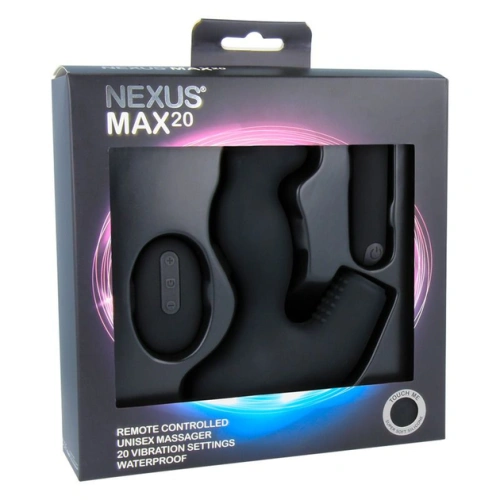 Nexus Max 20 Waterproof Remote Control Unisex Massager - массажер простаты, 10х4 см