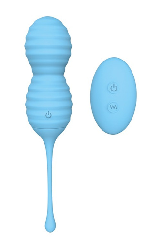 Dream Toys Beehive - Вагинальные шарики, 8х3 см (голубой)