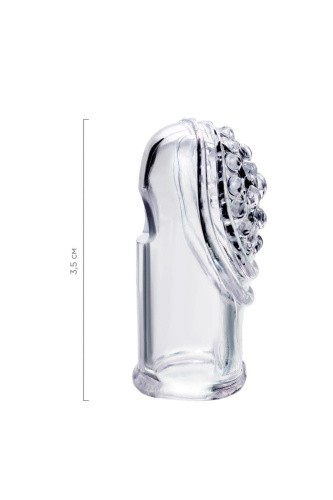 Toyfa Set of finger sleeves A-toys Favi комплект насадок на пальці, 2 шт. 3.5 см (прозорий) - купити в Україні | Секс шоп SEX-SHOP.ua