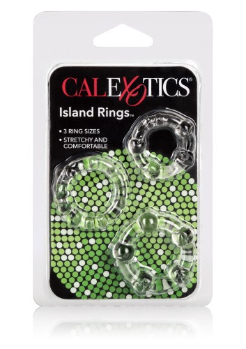 California Exotic Novelties Transparent Island Rings - Набір ерекційних кілець, 3 шт - купити в Україні | Секс шоп SEX-SHOP.ua