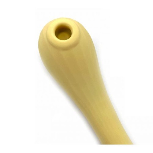 Magic Motion Bobi Yellow - вакуумный вагинально-клиторальный стимулятор с управлением со смартфона, 20х3.3 см (жёлтый) - sex-shop.ua