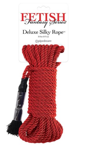 Fetish Fantasy Series Deluxe Silky Rope Deluxe Silky Rope веревка для связывания (красный)