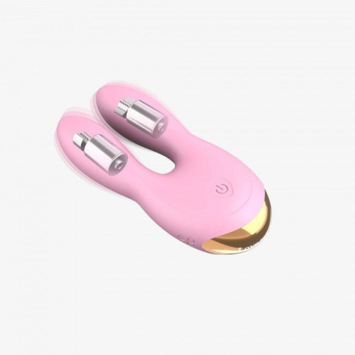 Love To Love Hear Me Rose - Вибратор-кролик с двумя моторчиками и LED-подсветкой, 11,5х5 см. (розовый)